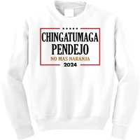 Chingatumaga Pendejo No Mas Naranja 2024 Election Kids Sweatshirt