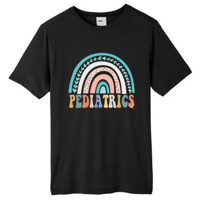 Christmas Pediatrics Nurse Pediatrician Peds Crew Flowers Gift Tall Fusion ChromaSoft Performance T-Shirt