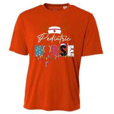 Cute Pediatric Nurse Christmas Peds Pediatrician Meaningful Gift Cooling Performance Crew T-Shirt