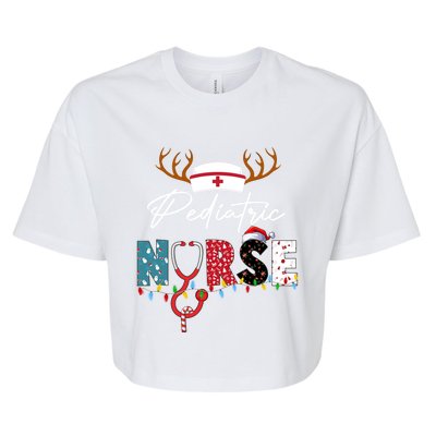 Cute Pediatric Nurse Christmas Peds Pediatrician Meaningful Gift Bella+Canvas Jersey Crop Tee