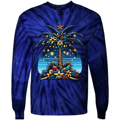 Christmas Perioperative Nurse Tech Surg Holiday Crew Tie-Dye Long Sleeve Shirt