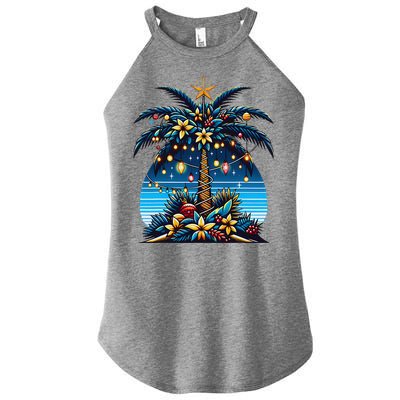 Christmas Perioperative Nurse Tech Surg Holiday Crew Women’s Perfect Tri Rocker Tank