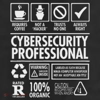 Cybersecurity Professional Not A Hacker Funny Job Cool Comfort Performance Bucket Hat
