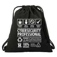 Cybersecurity Professional Not A Hacker Funny Job Drawstring Bag