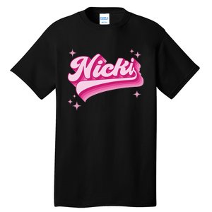 Cool Personalized Name Nicki Distressed Tall T-Shirt