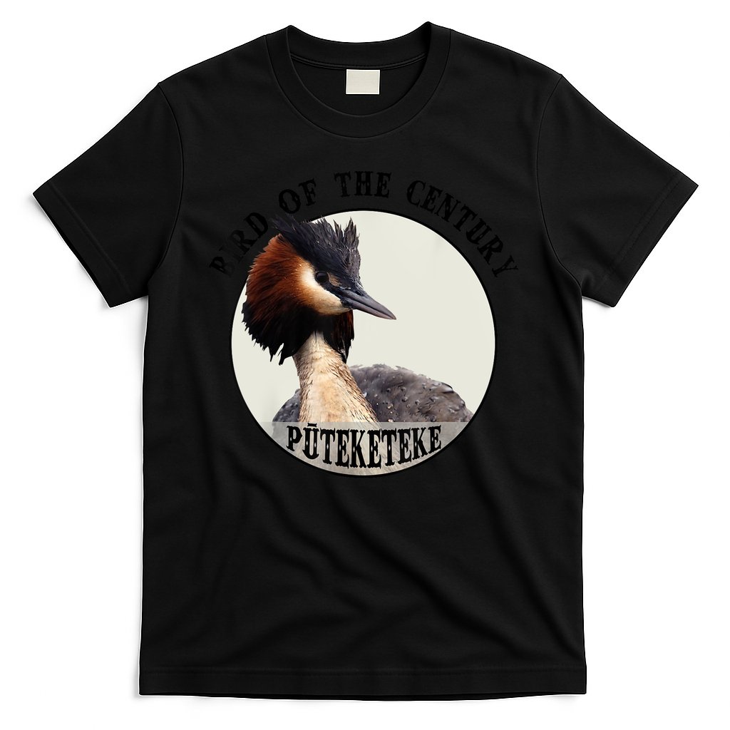 Cute Puteketeke New ZealandS Bird Of The Century Flower T-Shirt