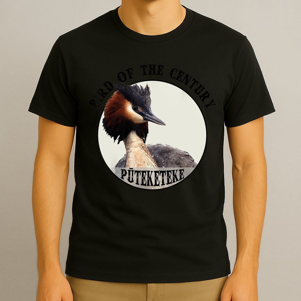 Cute Puteketeke New ZealandS Bird Of The Century Flower T-Shirt
