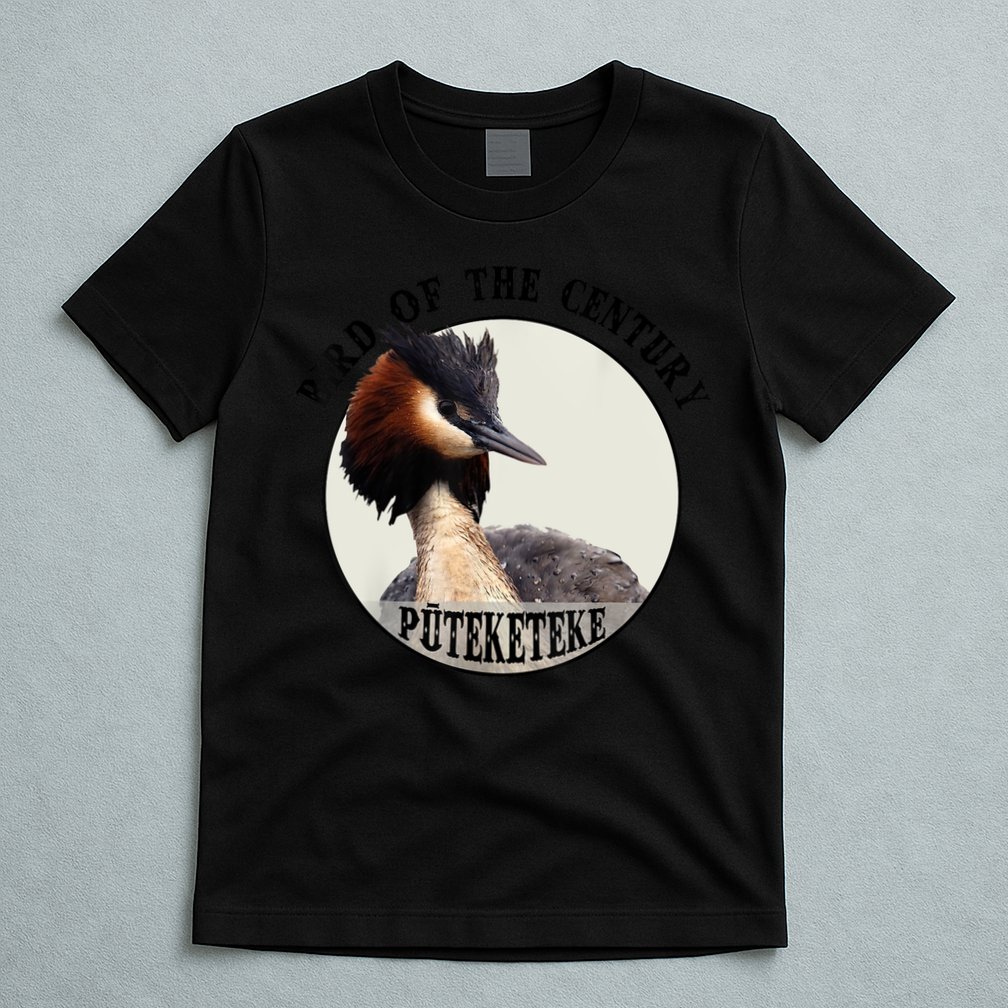 Cute Puteketeke New ZealandS Bird Of The Century Flower T-Shirt