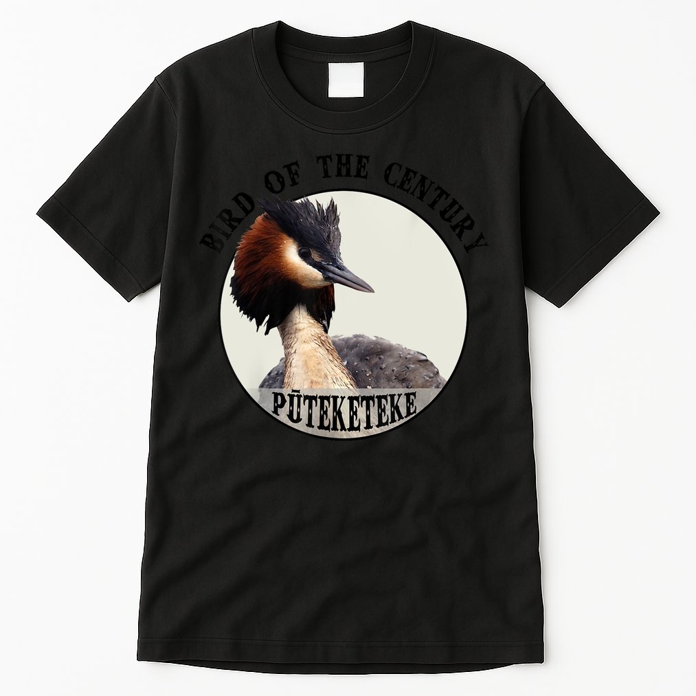 Cute Puteketeke New ZealandS Bird Of The Century Flower Tall T-Shirt