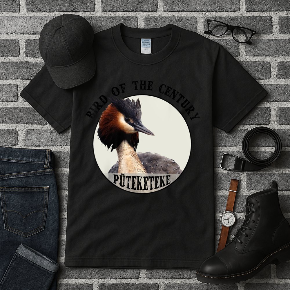 Cute Puteketeke New ZealandS Bird Of The Century Flower Tall T-Shirt