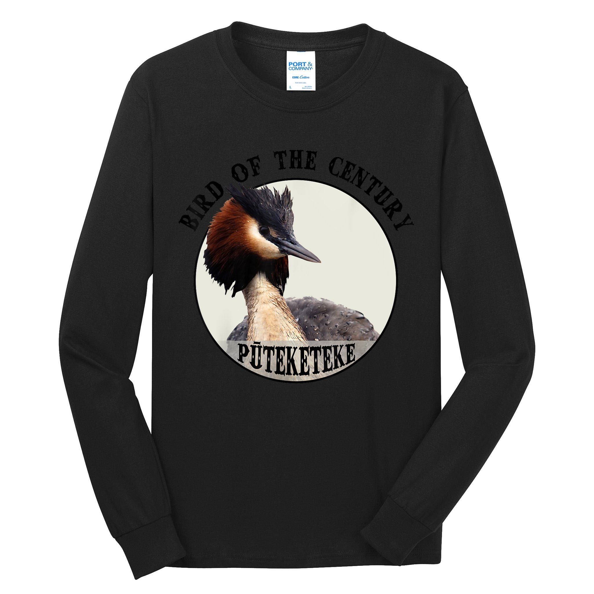 Cute Puteketeke New ZealandS Bird Of The Century Flower Tall Long Sleeve T-Shirt