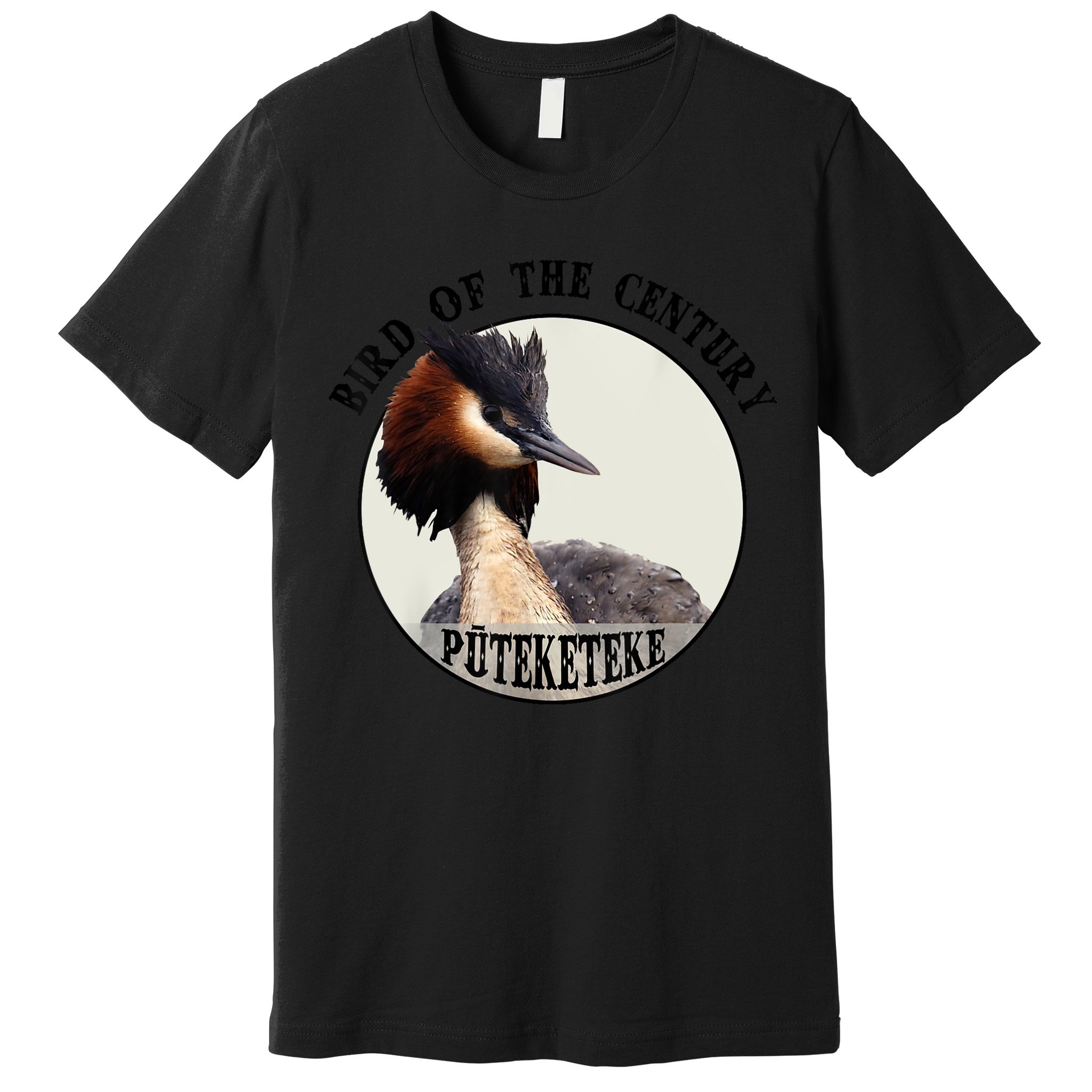 Cute Puteketeke New ZealandS Bird Of The Century Flower Premium T-Shirt
