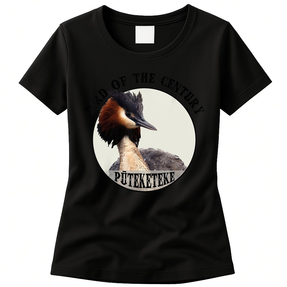 Cute Puteketeke New ZealandS Bird Of The Century Flower Womens T-Shirt