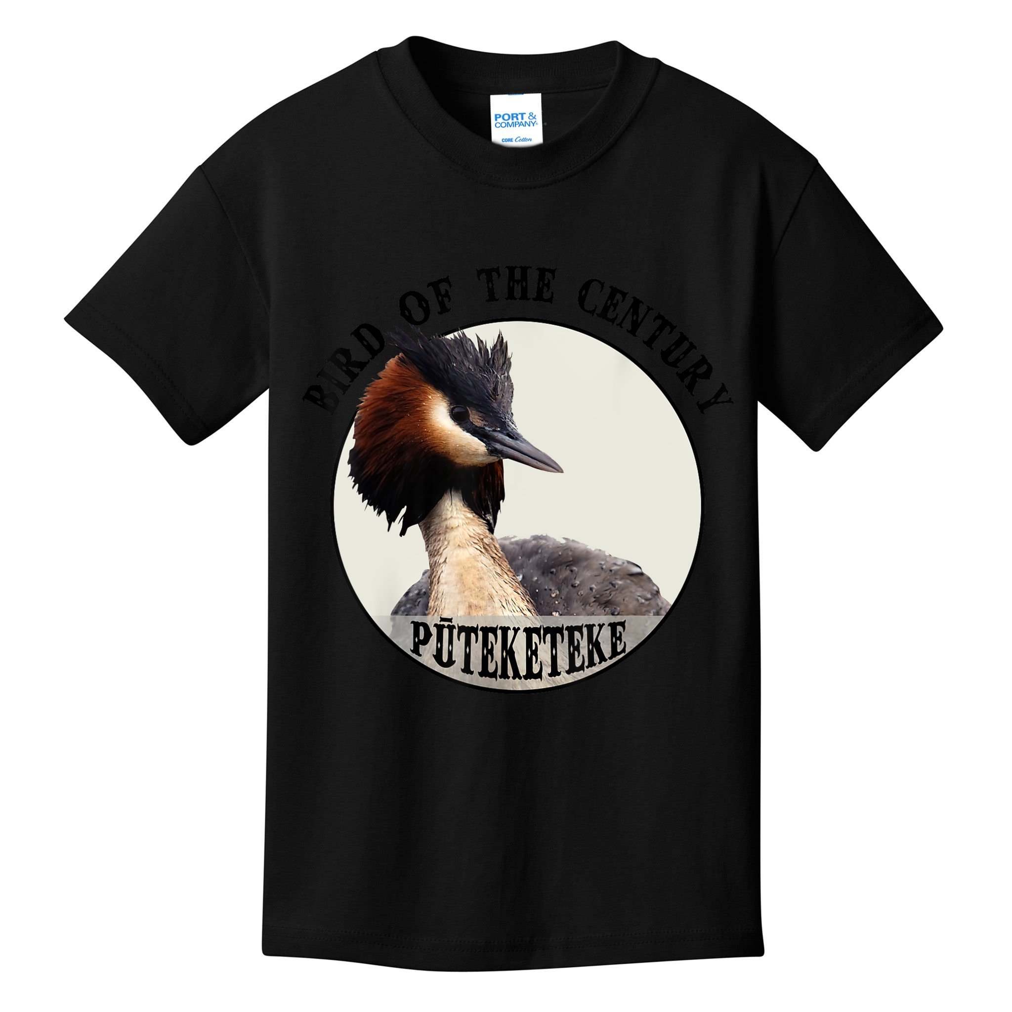 Cute Puteketeke New ZealandS Bird Of The Century Flower Kids T-Shirt