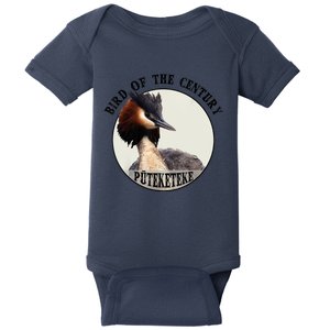 Cute Puteketeke New ZealandS Bird Of The Century Flower Baby Bodysuit