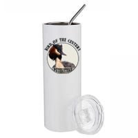 Cute Puteketeke New ZealandS Bird Of The Century Flower Stainless Steel Tumbler