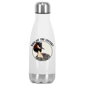 Cute Puteketeke New ZealandS Bird Of The Century Flower Stainless Steel Insulated Water Bottle