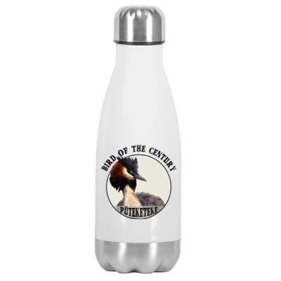 Cute Puteketeke New ZealandS Bird Of The Century Flower Stainless Steel Insulated Water Bottle