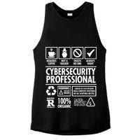 Cybersecurity Professional Not A Hacker Ladies PosiCharge Tri-Blend Wicking Tank