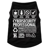 Cybersecurity Professional Not A Hacker Doggie Tank