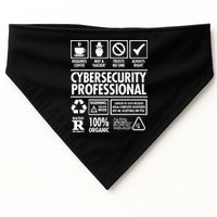Cybersecurity Professional Not A Hacker USA-Made Doggie Bandana