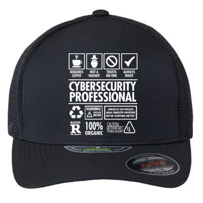 Cybersecurity Professional Not A Hacker Flexfit Unipanel Trucker Cap