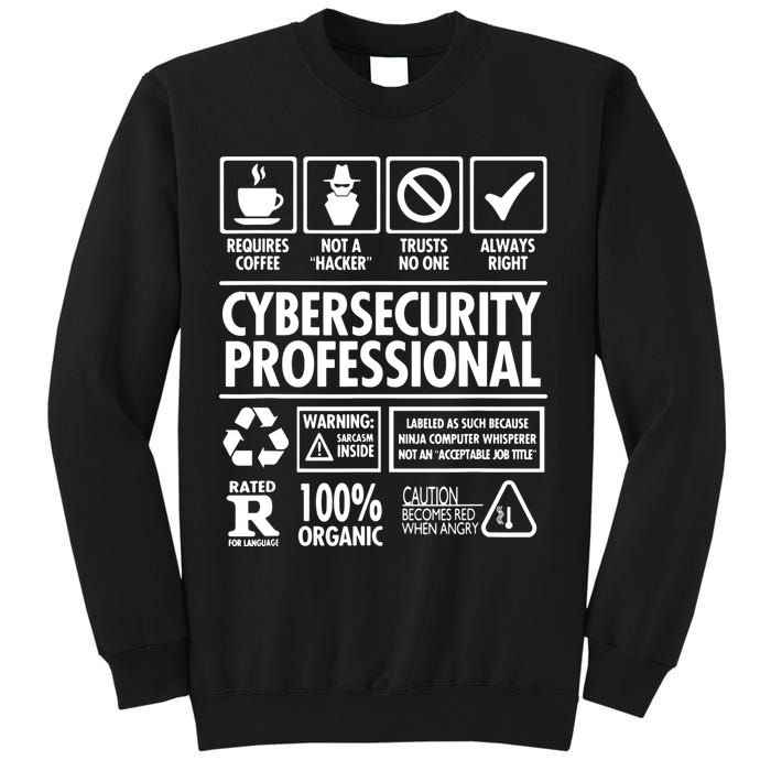 Cybersecurity Professional Not A Hacker Sweatshirt