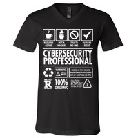 Cybersecurity Professional Not A Hacker V-Neck T-Shirt