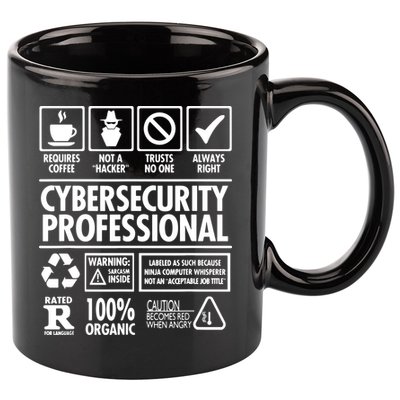 Cybersecurity Professional Not A Hacker 11oz C Handle Ceramic Mug