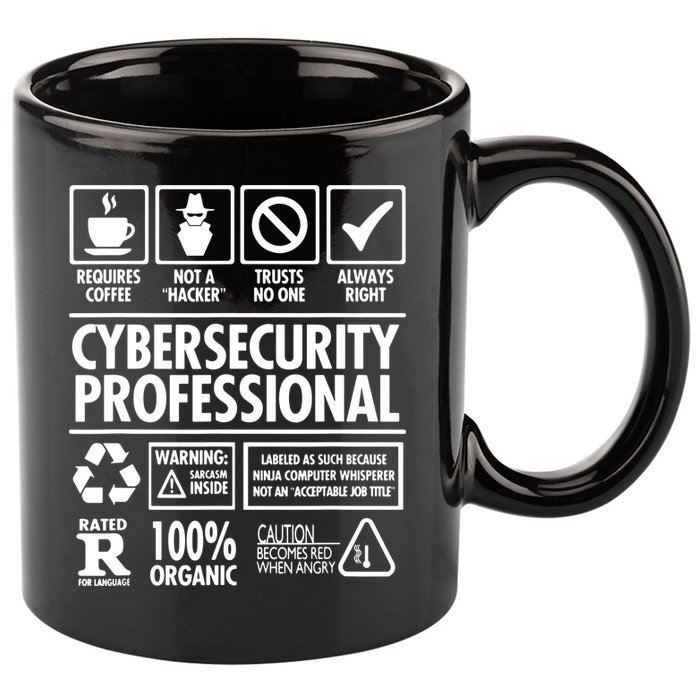 Cybersecurity Professional Not A Hacker 11oz C Handle Ceramic Mug