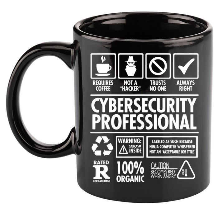 Cybersecurity Professional Not A Hacker 11oz C Handle Ceramic Mug