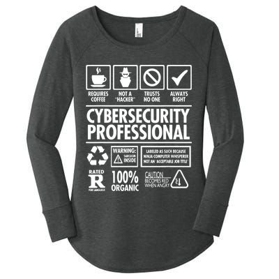Cybersecurity Professional Not A Hacker Women's Perfect Tri Tunic Long Sleeve Shirt