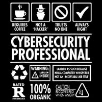 Cybersecurity Professional Not A Hacker 16 in Basic Backpack