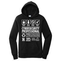 Cybersecurity Professional Not A Hacker Women's Pullover Hoodie