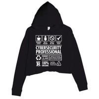 Cybersecurity Professional Not A Hacker Crop Fleece Hoodie