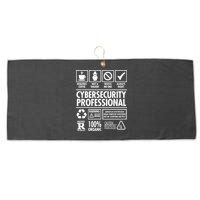 Cybersecurity Professional Not A Hacker Large Microfiber Waffle Golf Towel