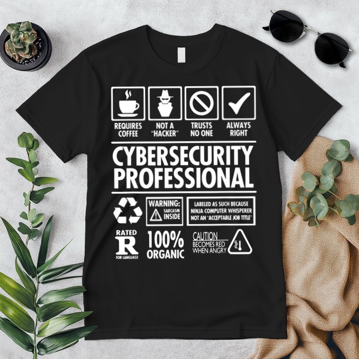 Cybersecurity Professional Not A Hacker Premium T-Shirt