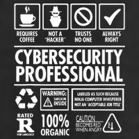 Cybersecurity Professional Not A Hacker 25L Jumbo Tote