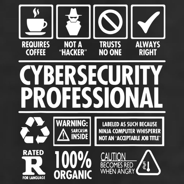 Cybersecurity Professional Not A Hacker 25L Jumbo Tote