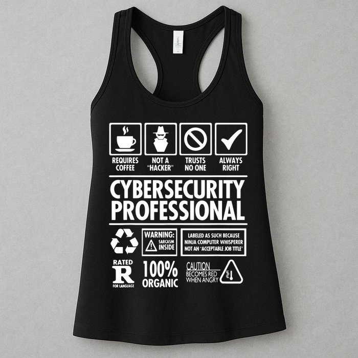 Cybersecurity Professional Not A Hacker Womens Tank Top