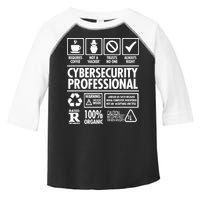 Cybersecurity Professional Not A Hacker Toddler Fine Jersey T-Shirt