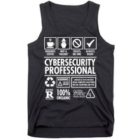 Cybersecurity Professional Not A Hacker Tank Top