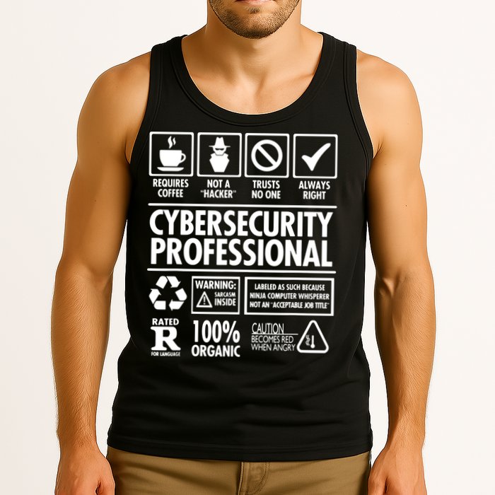 Cybersecurity Professional Not A Hacker Tank Top