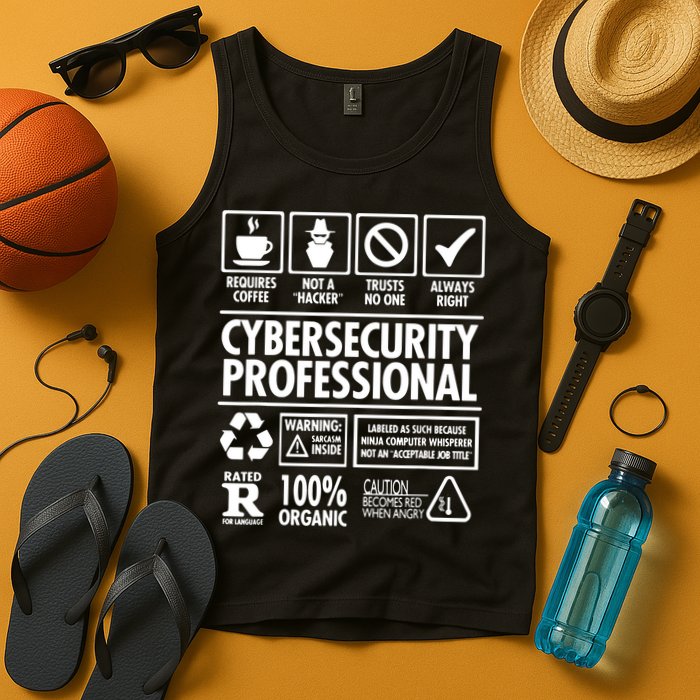 Cybersecurity Professional Not A Hacker Tank Top