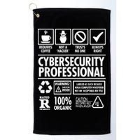 Cybersecurity Professional Not A Hacker Golf Towel