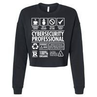 Cybersecurity Professional Not A Hacker Cropped Pullover Crew