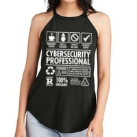 Cybersecurity Professional Not A Hacker Women's Perfect Tri Rocker Tank