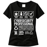 Cybersecurity Professional Not A Hacker Womens T-Shirt