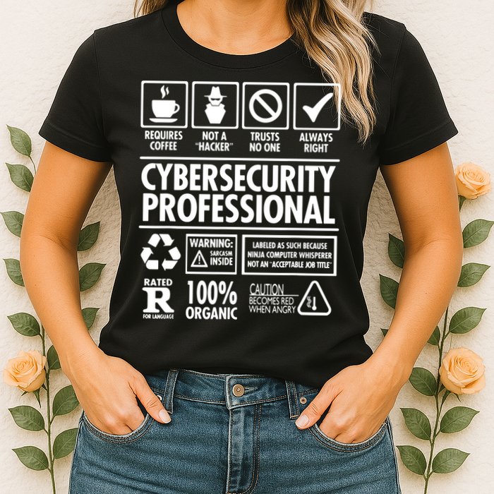 Cybersecurity Professional Not A Hacker Womens T-Shirt