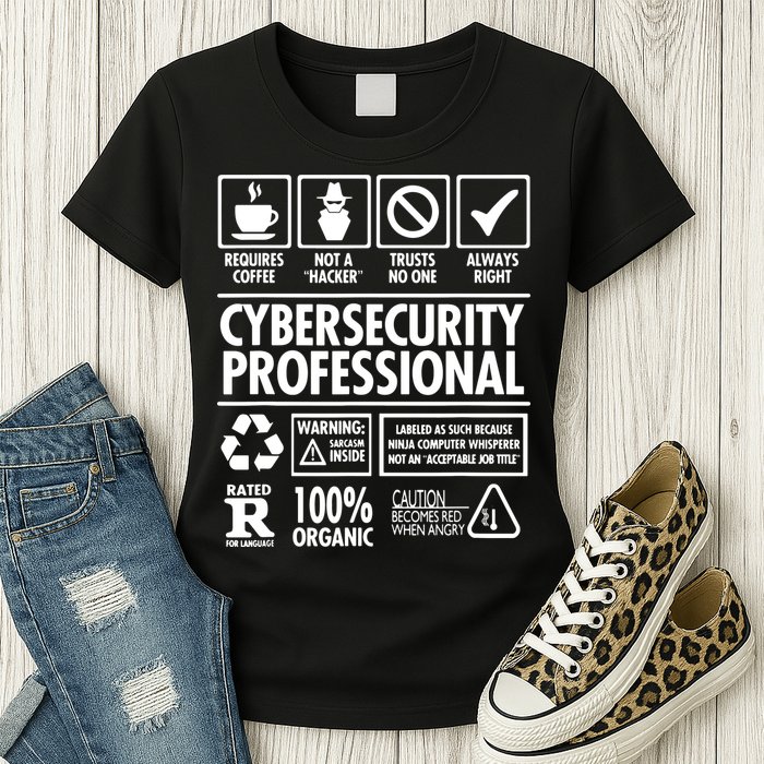 Cybersecurity Professional Not A Hacker Womens T-Shirt
